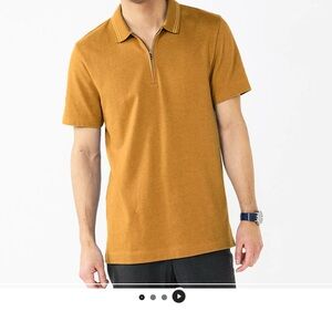 Apt. 9 Brown Polo Shirt Classic Design